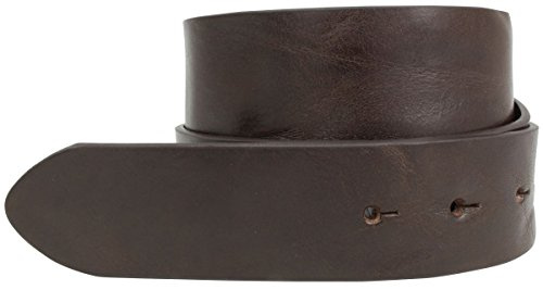 BELTINGER Gürtel aus Vollrindleder Used-Look ohne Schnalle 4 cm | Jeans-Gürtel Damen Herren 40mm | Ledergürtel Vintage-Look | Chocolate 115cm