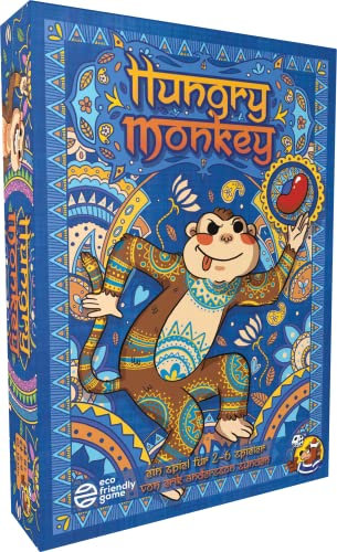 HeidelBär Games Hungry Monkey - Unterhaltsames Kartenspiel mit tierischen Illustrationen - Lustiges Familienspiel für alle Altersgruppen - Deutsch - 2-6 Spieler - Ab 8 Jahren