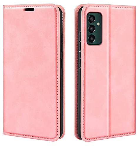NEINEI Cover Folio in Pelle per Samsung Galaxy M13 4G Custodia,Premium PU/TPU Portafoglio Case con [Slot per Schede] [Chiusura Magnetica] [Support],Telefono Libro Custodie,Rosa