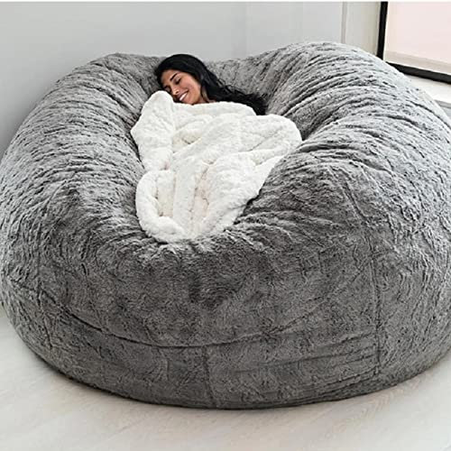 Multifunktionaler Sitzsack-Stuhl Sitzsackbezug, Große Erwachsene Kinder Wohnzimmermöbel,Weicher und Bequemer Sitzsackbezug, Kann Entspannen und Schlafen Leicht zu Reinigen (kein Füllung) (180 cm)