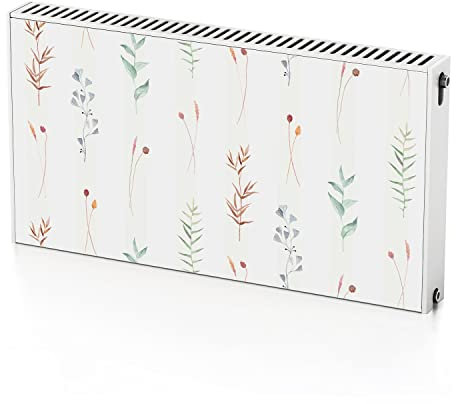 Coloray Magnetic Radiator Cover Magnet Self-Adhesive 110x60 cm 43.3x23.6 inches Protection - Decorative Flowers