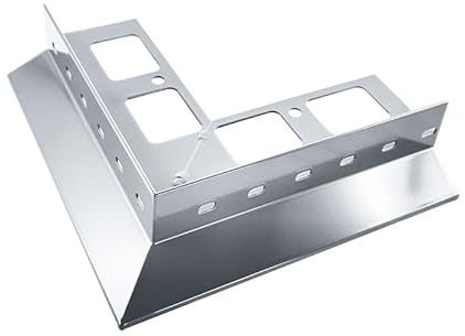 Renoplast® Aluminium Ecke 90° für Traufprofil D25 Grau | Fertigstellung von Terrassen und Balkonen | Fliesenböden auf Klebemörtel | Wasser ablaufsysteme Winkelprofil | Korrosionsschutz Balkonprofile