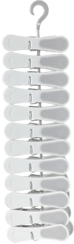 VIGAR - Pinzas para la Ropa - Acolchadas - Pack 12 Unidades - 8 x 2 x 3,5 cm - Colección Cool - No Dejan Marcas - Tender en Interior y Exterior - Gris
