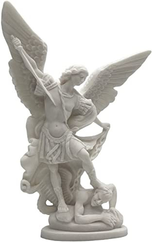 Sankt Michael Erzengel besiegt Luzifer Griechische Statue Skulptur Figur 28 cm