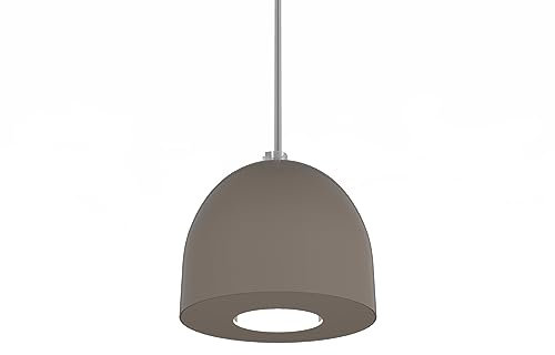 L+ Pendelleuchte Wohnzimmer Metall Kronleuchter Modern Küche Schlafzimmer Fassung für Leuchtmittel GU10 (Taupe)