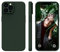 WXX iPhone 12 Pro Hülle Silikon Case, Hanyhülle iPhone 12 Pro Ultra Dünn mit Microfiber, Flüssig Silikon Gel Gummi Kratzfeste Schutzhülle Matt Hülle für iPhone 12 Pro 6.1'' 2020 Dunkel Grün