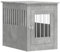 vidaXL Jaula para Perros Madera ingeniería Gris hormigón 55x80x68 cm