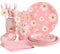 SUNBEAUTY Party Tableware Set, Little Daisy Theme, Pastel Birthday Decorations, Paper Party Tablewares for Birthday Plates and Napkins Sets, Baby Shower Decor - 80 Pcs