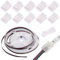 Shengxi 10m 5-Pin LED Strip Extension Cable DC 12V-24V Connection Cable + 10 PCS 5-pin 12mm LED Strip Verbinder RGBW LED Streifen Verbinder für 12mm Breite SMD 5050 RGBW LED Strip(Cable+Connector)