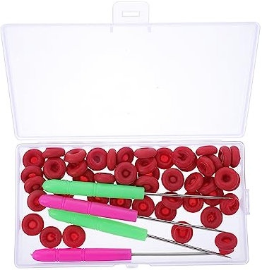 PartyKindom 54stücke Glas-kleber Dichtkappen Mundversiegelungsschutz Für Kleberflaschen Wiederverwendbar Robust Inkl Nadeln Für Verschiedene Klebstoffe Geeignet