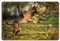 Deutscher Schäferhund im Herbst，Blechschild Vintage Metall Pub Club Cafe Bar Home Wandkunst Dekoration Poster Retro-30 x 40 cm (12 x 16 Zoll) N3