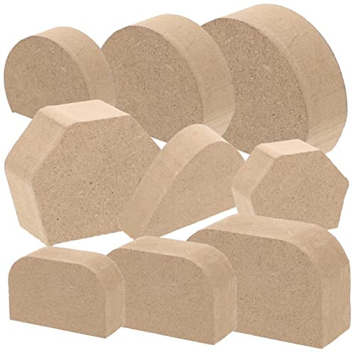 COHEALI Moldes de Madera para Asas de Tazas de Cerámica 9 Piezas Moldes para Asas de Tazas de Cerámica para Creaciones Hechas a Mano