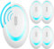 4 Pack Repellente Ultrasuoni,Ultrasuoni per Zanzare Repellente Ultrasuoni Antizanzare Ultrasuoni Dissuasore per Topi, Repellenti a Ultrasuoni per Scarafaggi, Ragni,Mosche