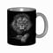 EKLMPS Original Mug en céramique,idéal comme cadeau,impression de haute qualité,mug à motifs,mug à thé,à café,330ml,Le Roi Lion en noir et blanc