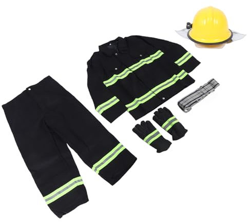 Flame Retardant Safety Suit Thermal Insulation Protective Clothing Cotton Apparel with Reflective Strip Type 97 Navy Blue, Fire Retardant Heat Insulation, Strong Toughness (M)