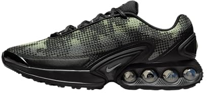 Nike Men's Sneaker, Black/Olive Aura/Medium Olive/Metallic Silver, 7.5 UK