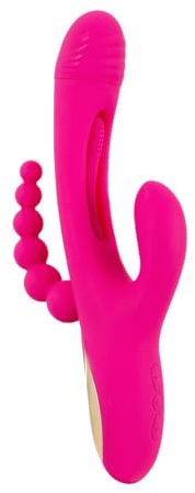 Sweet Smile Triple Vibe with Flicking Tongue Rabbit-Vibrator Rosa 3,6 cm