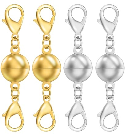 Dailyacc Bead Necklace Clasps and Closures Clasp for Jewelry Converters and Bracelet Extender