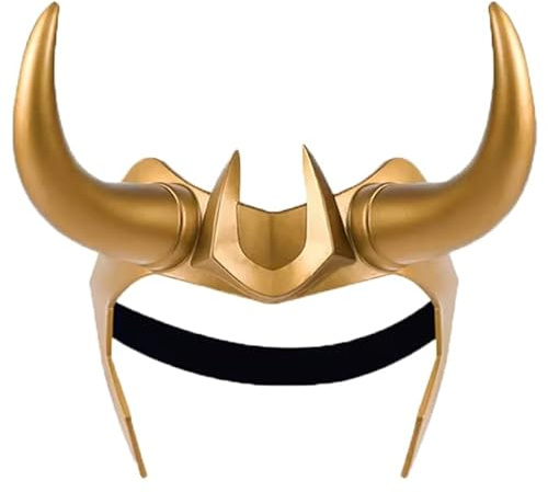 jokeshop Loki Horn Latex Kopfbedeckung Cosplay Krone Lady Sylvies Kopfbedeckung Halloween Loki Gott Helm Helden & Bösewicht Verkleidung