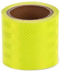 LuMOUzhou Ruban adhésif réfléchissant jaune for signalisation de danger, for camions et voitures d'extérieur(10m*5cm)