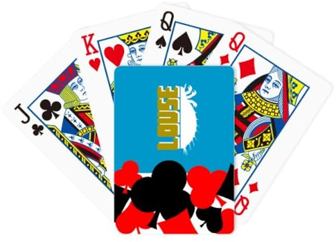 no/no Insect Fear Tier Läuse Symbol Poker Spielkarte Klassisches Spiel