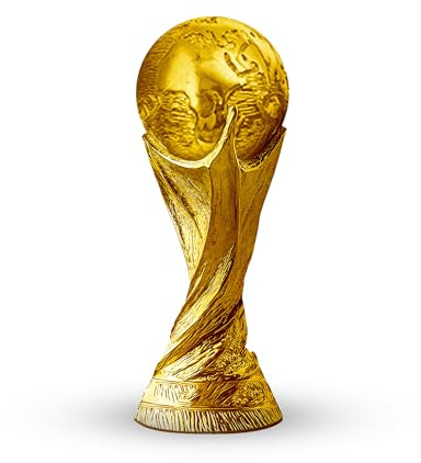 Qualiware Gold Large World Football Soccer Memorabilia Replica Trophy Premium 24cm, 32cm Or 36cm