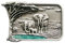 Schnalle123 Gürtelschnalle Elefant Afrika Tier 3D Optik für Wechselgürtel Gürtel Schnalle Buckle Modell 250