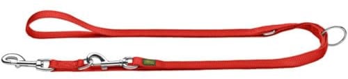HUNTER Verstellbare Hundeführleine EXTRA LONG, Farbe: rot, 4-fach verstellbar, extra lang, robustes Nylon, pflegeleicht, Größe: 20/300