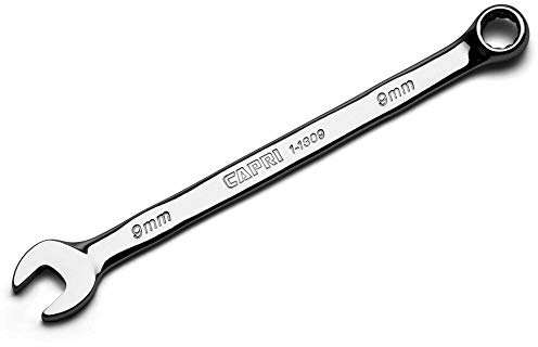 Capri Tools 9 mm Combination Wrench, 12 Point, Metric, Chrome (1-1309)