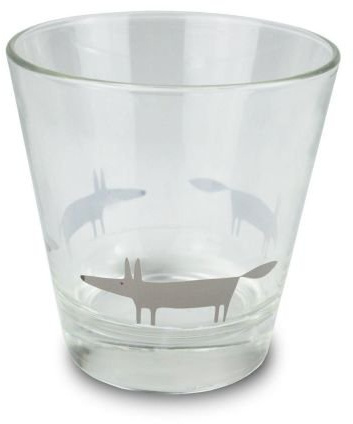 Scion Living - Keith Brymer Jones Collaboration Range - Mr Fox Glas Tumbler - Grau - (Einheitsgröße)