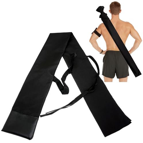 Schwert-Aufbewahrungstasche für Schwert, Tragetasche mit Gurt, Samurai-Schwert Katana Bokken, große Größe, Tragetasche (Lederboden mit Rückengurt)