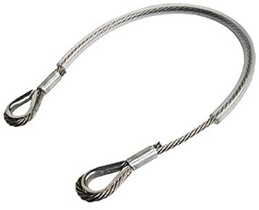 Spurstangenkopf-Sicherheit Absturzsicherung mit Bolzen für Tore a Schlägel Art.540/1 IBFM aus Edelstahl, bis 920 kg erhältlich-520 mm und 600 mm