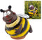 Midene Gartenstecker Keramik Handgefertigt - Gartendeko für Draußen Wetterfest - Garten Deko Keramik - Gartenfiguren & Gartenstatuen - Lustige Hummel