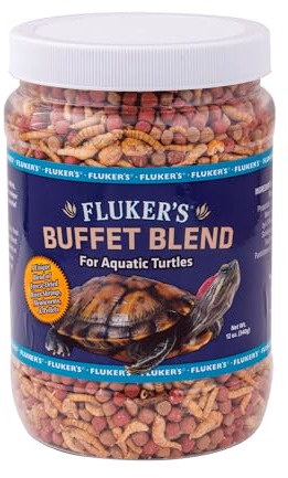Fluker's Flukers 70131 Buffet Blend Aquatic Formula Turtle Food, 12oz