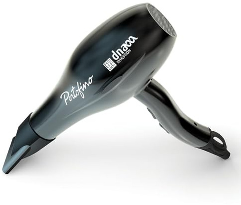 Kiepe DNA Evolution 8307 Haartrockner, Leichtes und kompaktes Design, Mehrere Hitze- und Geschwindigkeitsstufen, Ergonomischer Griff, Styling-Tool für den täglichen Gebrauch (Schwarz, 2000 W)