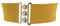 FASHIONGEN - Damen Breiter elastische gürtel, GLORIA - Safrangelb (Goldenschnalle), XS / 32 bis 35