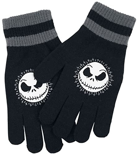 The Nightmare Before Christmas L'Étrange Noël De Monsieur Jack Jack - Tête Unisexe Gants noir 100% Polyacrylique