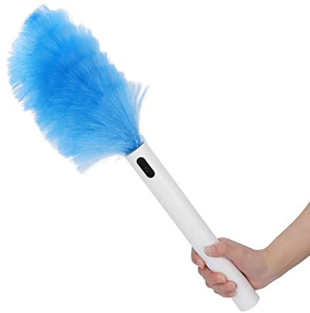 360 Spin Electric Feather Duster, 180 Bendable Motorized Dust Wand Wireless Duster Vacuum Cleaner Duster Cleaning Brush Window Blinds Furniture Cleaning Tool Household Helper