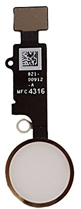 DHLK® Home Button Cable compatible with iPhone 7 - No Touch ID Function (A1660, A1778, A1779) Gold