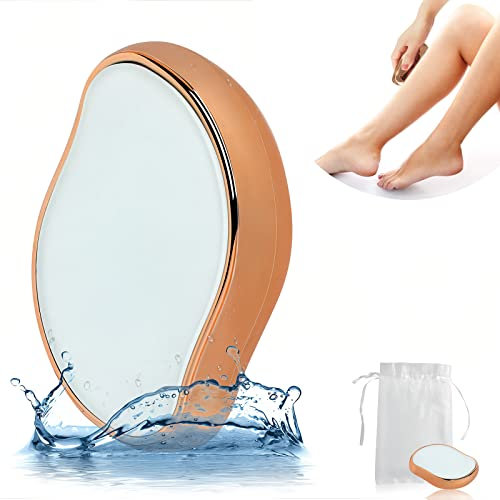 Crystal Haarentferner AOT 2023 Neu Haarentfernung Nano Haarentferner Shavee Ohne Rasieren Shiny [Läng Haaren und Stoppeln] Hair Removal für Damen Männer Beine Körper (Gold)
