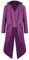 FYMNSI Herren Gothic Steampunk Frack Mantel Männer Mittelalter Viktorianischen Vintage Jacke mit Waistcoat Uniform Lange Smoking Karneval Fasching Halloween Kostüm Party Cosplay Verkleidung Lila M