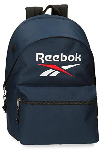 Reebok Boston Mochila para Portátil Doble Compartimento 15,6 Azul 31x44x17,5 cms Poliéster 23,87L