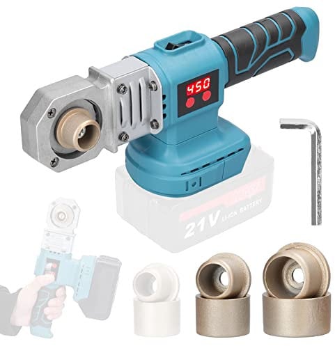 Irfora Lithium Power Wasserrohre Schmelzgerät Haushalt PPR Schweißgerät mit 20 mm 25 mm 30 mm Ersatzköpfen Kompatibel mit Makita Akku