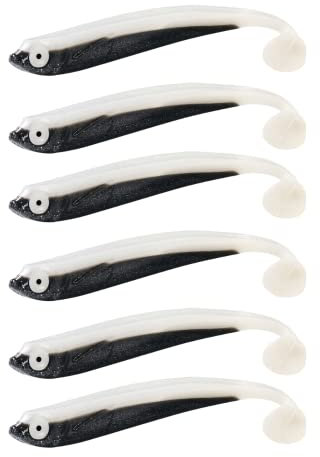 ZANDERKANT - Angelköder - Gummifische - Kauli - 2 Packungen je 3 Stück - Fischli - 12cm - Greifer 3/0 - schwimmend