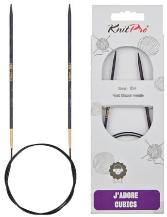 KnitPro J'Adore Cubics Stricknadeln – Feste Rundstricknadeln – 40 cm x 3,50 mm