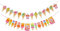 Warmhm 2pcs Party Dekorative Banner Bunting Garland Kreative Papier Banner Für Feier