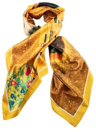 DRW Klimt Schal Kuss 90 x 90 cm