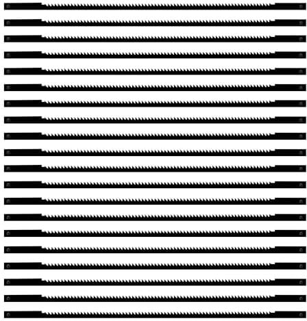 VooGenzek 20 PCS Scroll Saw Blades Set, 18 Teeth Carbon Steel Coping Saw Blade, Pinned Scroll Saw Blade, for Sawing Wood, Plastic, Foam, Soft Metals