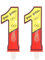 Number 11 Birthday Cake Candle,Harry Cake Decorations Cupcake Toppers for Boys and Girls,Black Magical Wizard Inspired Theme Party Supply