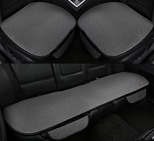 Auto Accessori Lupex Housse de siège 3 pièces universelle pour voiture | Protection de siège 2 avant et 1 arrière | Protector Comfort Automotive Coussin intérieur (Silk Ice Gris)